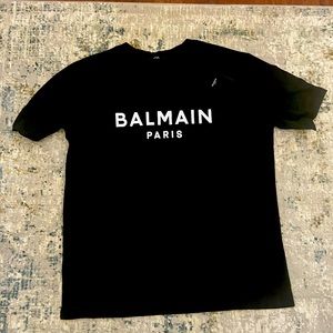 Balmain Logo Printed Crewneck T-Shirt